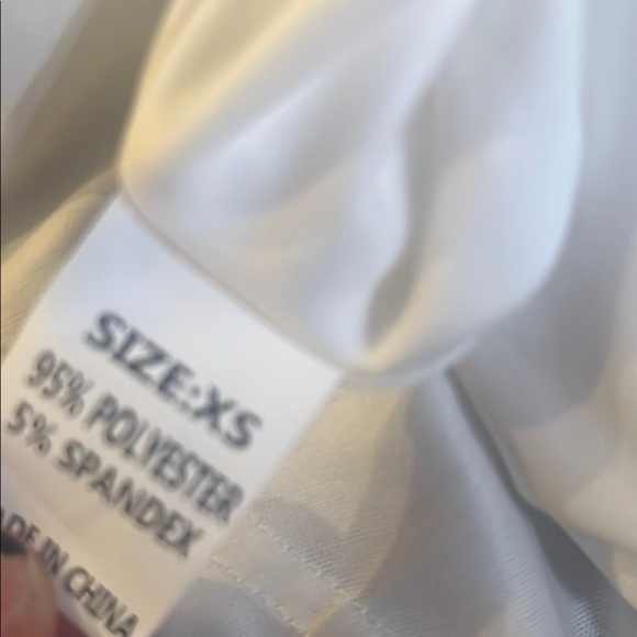 Floral Ruffle Dress Size XS White Blue COTTAGECORE - Picture 5 of 7